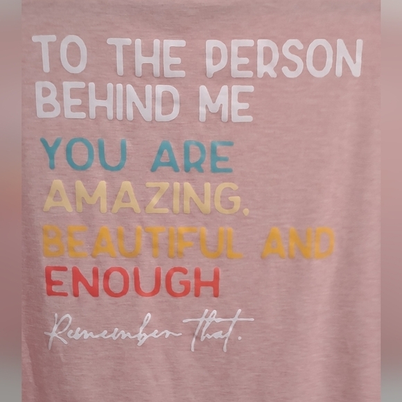 You Matter, Pink Short Sleeve Tee shirt EUC - Picture 5 of 6